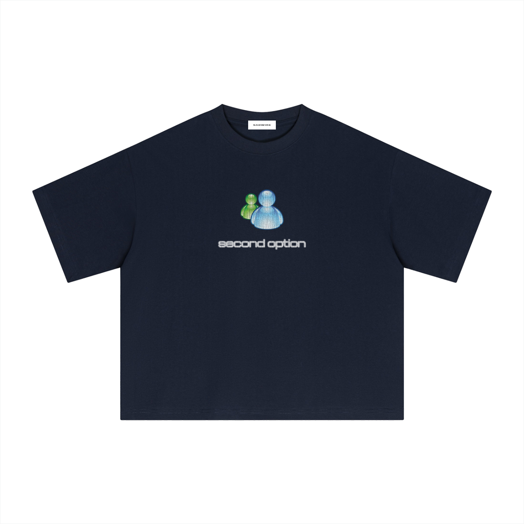 "SECOND OPTION" BOXY TEE