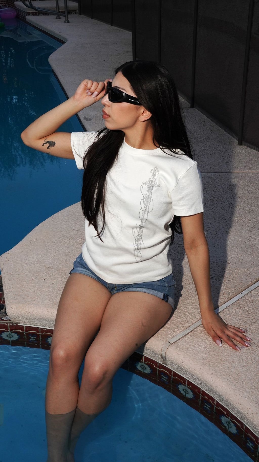 "CRUSADER" BODYCON RIB TEE