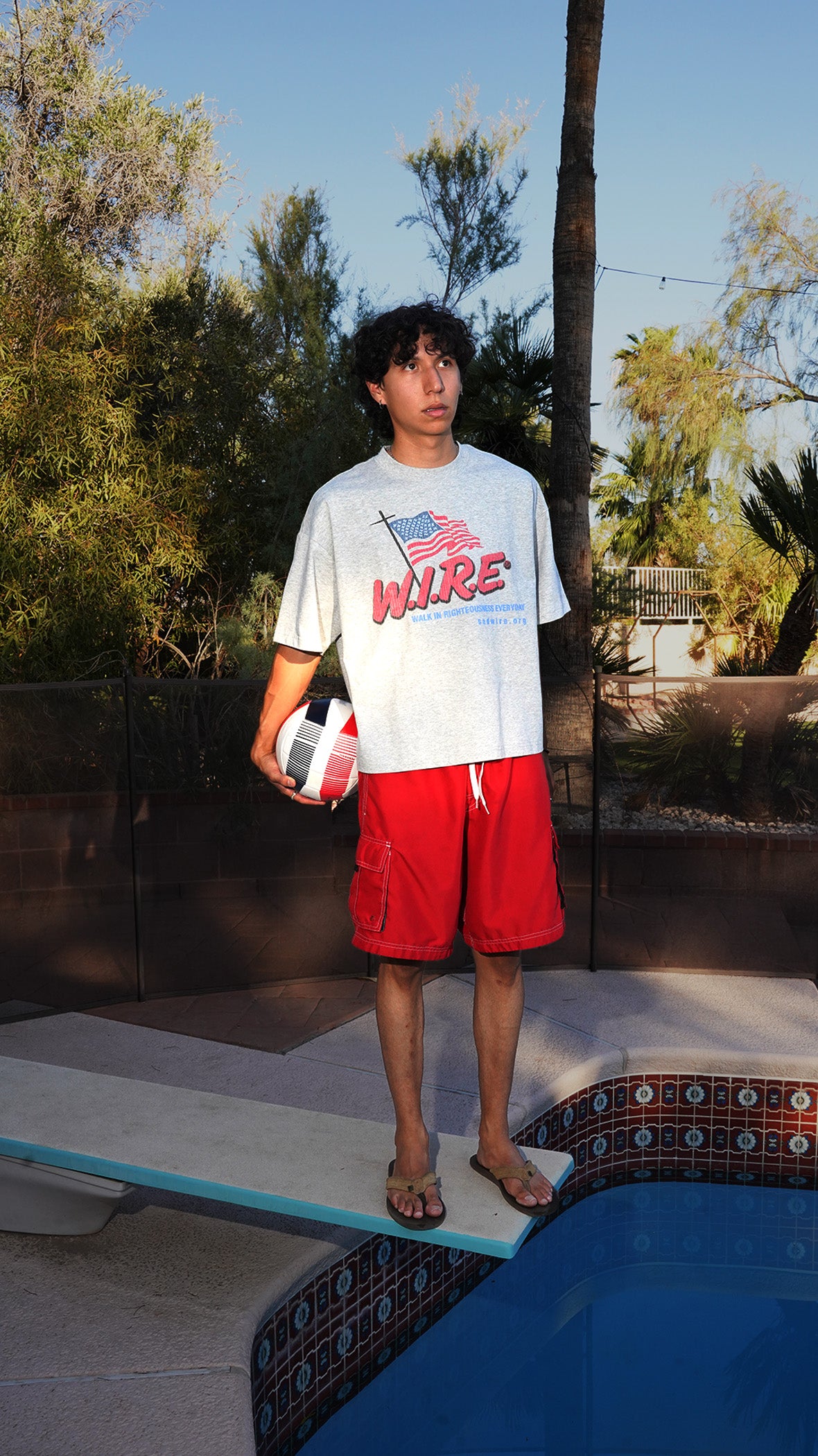 "WIRE" BOXY TEE