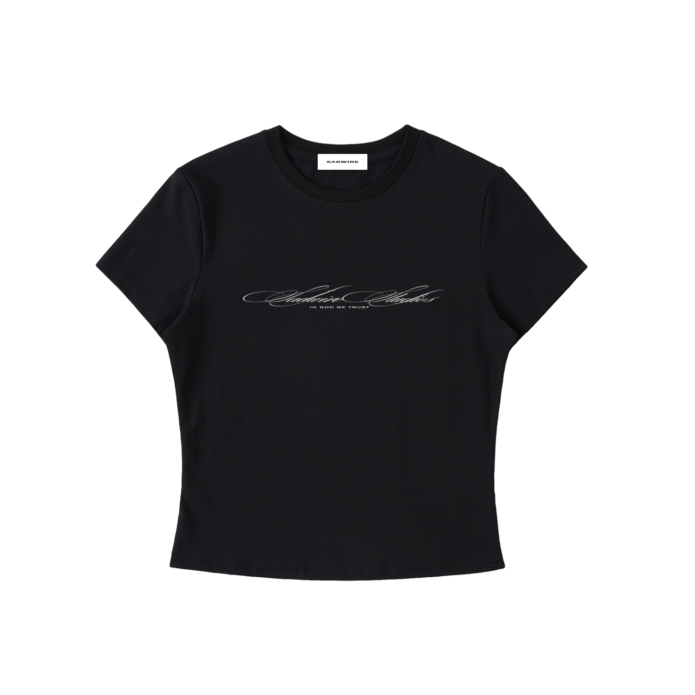 "SCRIPT" BODYCON TEE