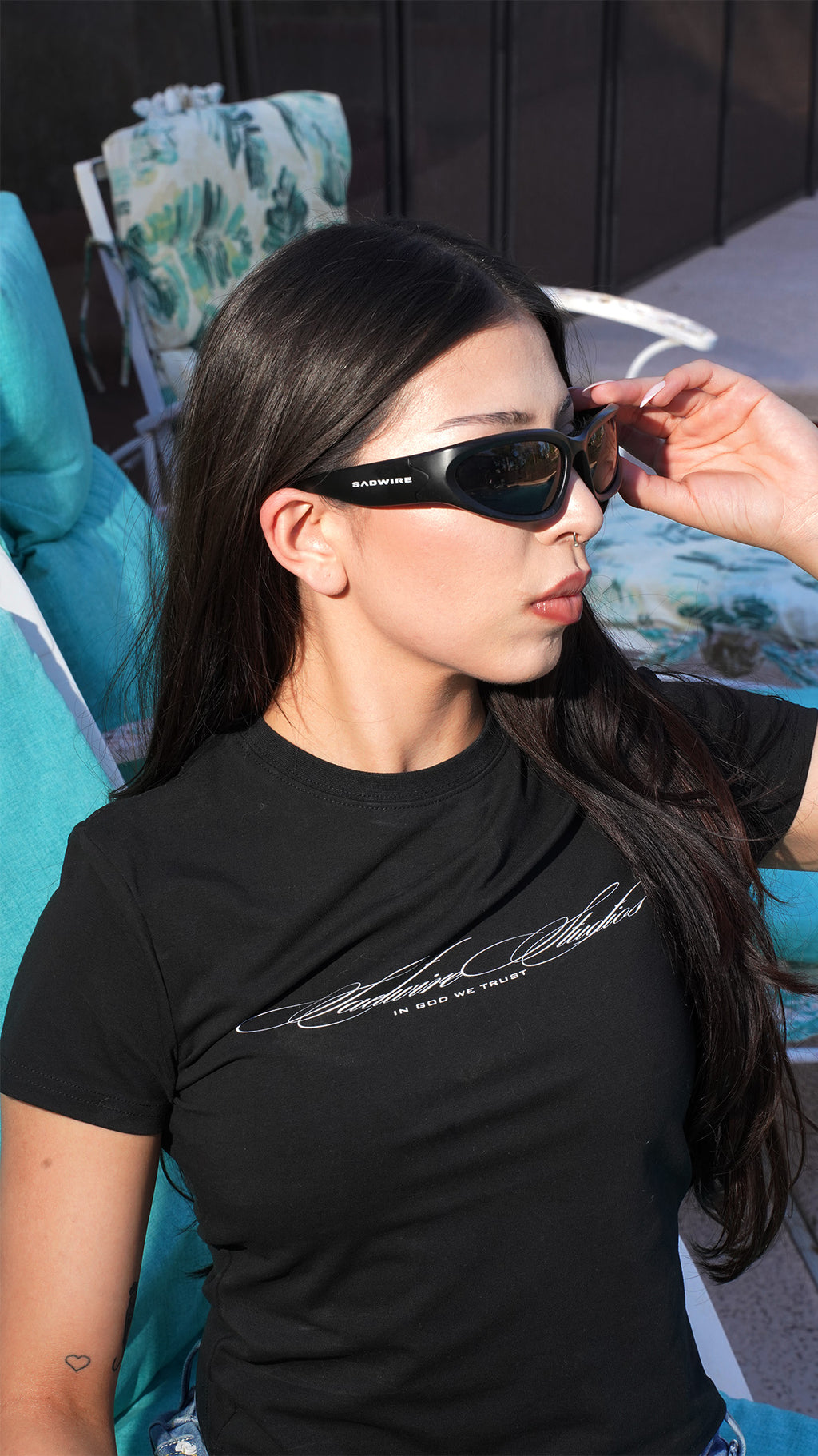"SCRIPT" BODYCON TEE