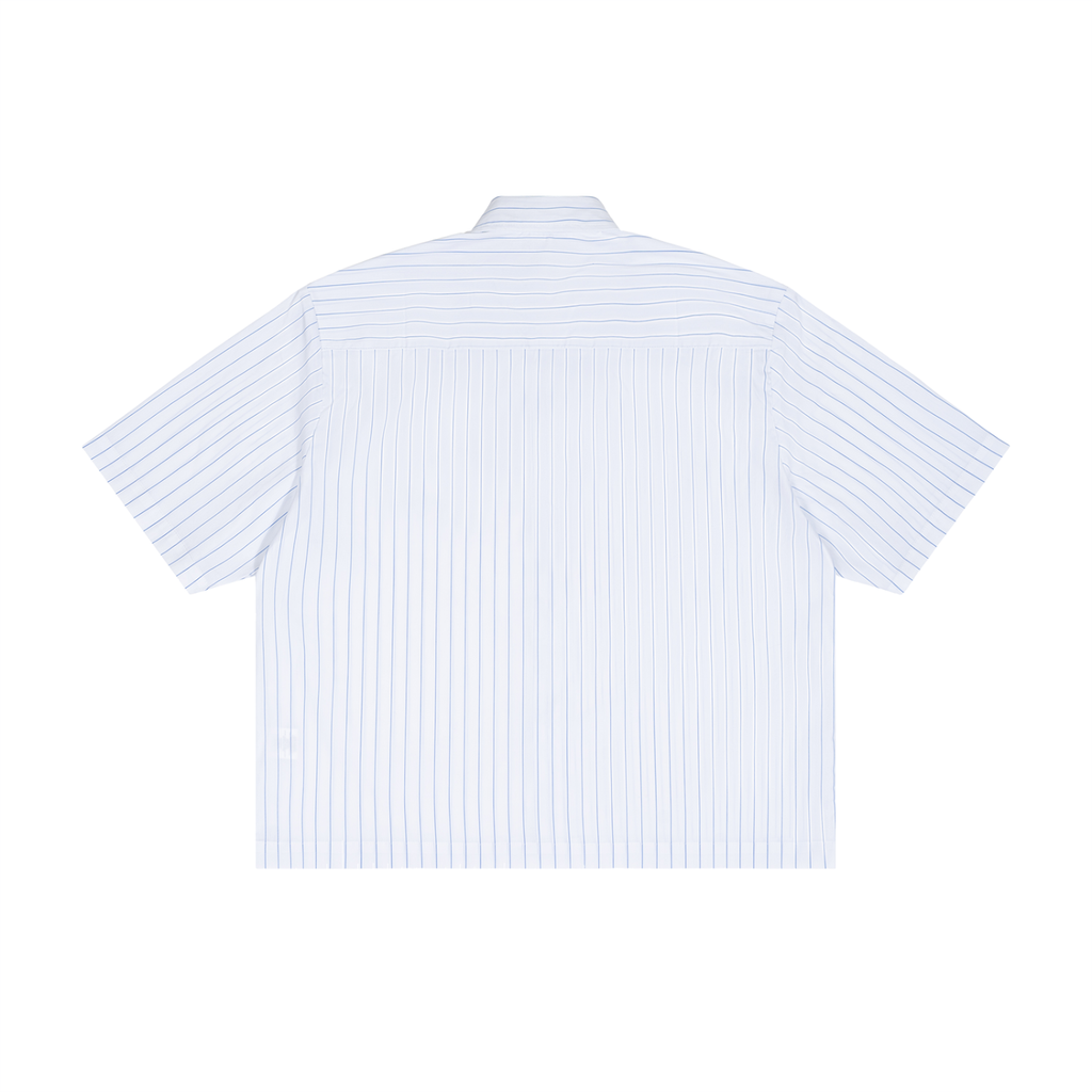 "CRUSADER" STRIPED BOXY SHIRT