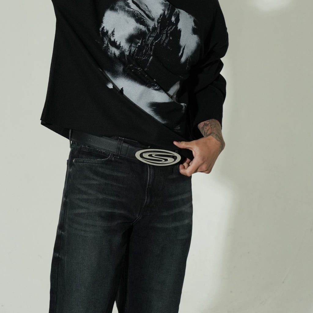 "CASTLE CRASHER" WAFFLE LS TEE