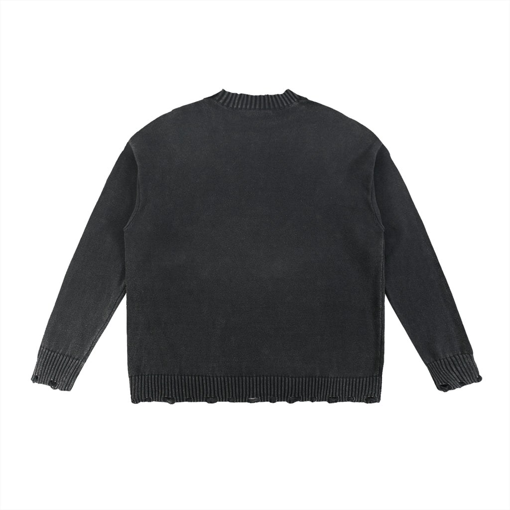 "USA" PREMIUM FRAYED SWEATER
