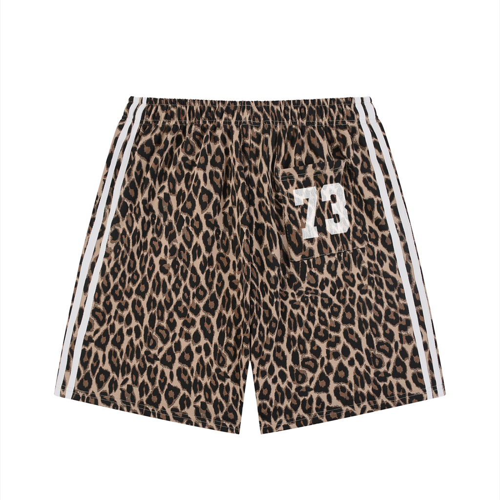 "WIRE" LEOPARD PRINT SHORTS
