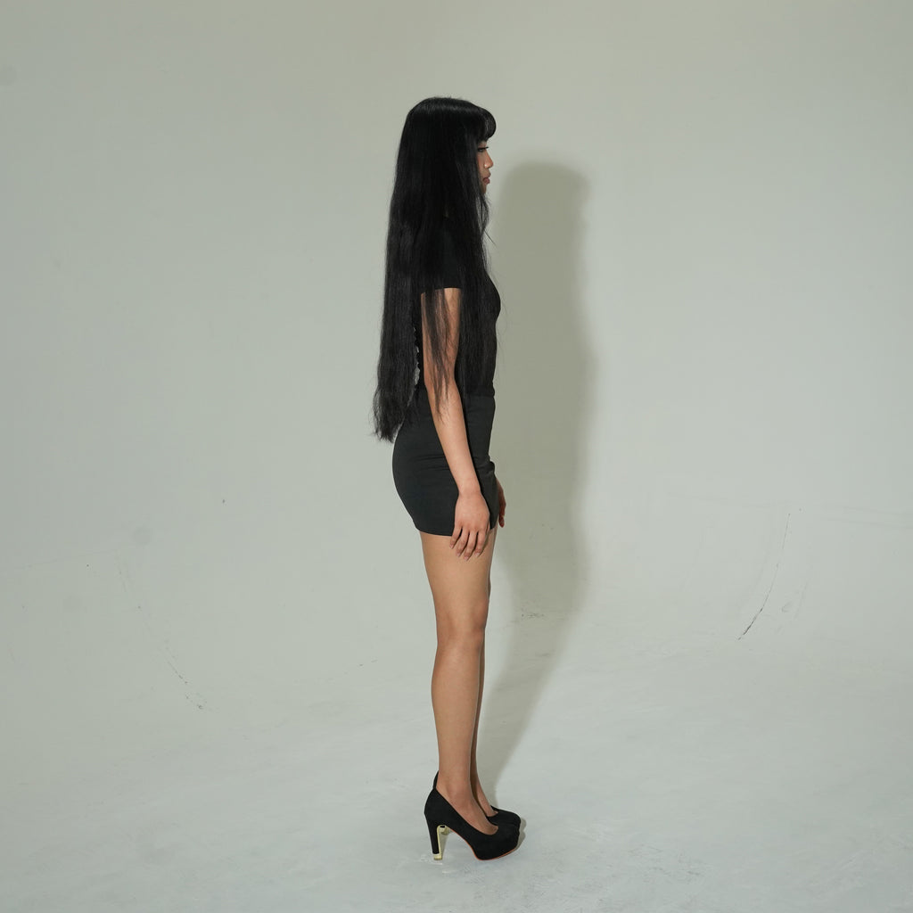 "SCRIPT" BODYCON TEE