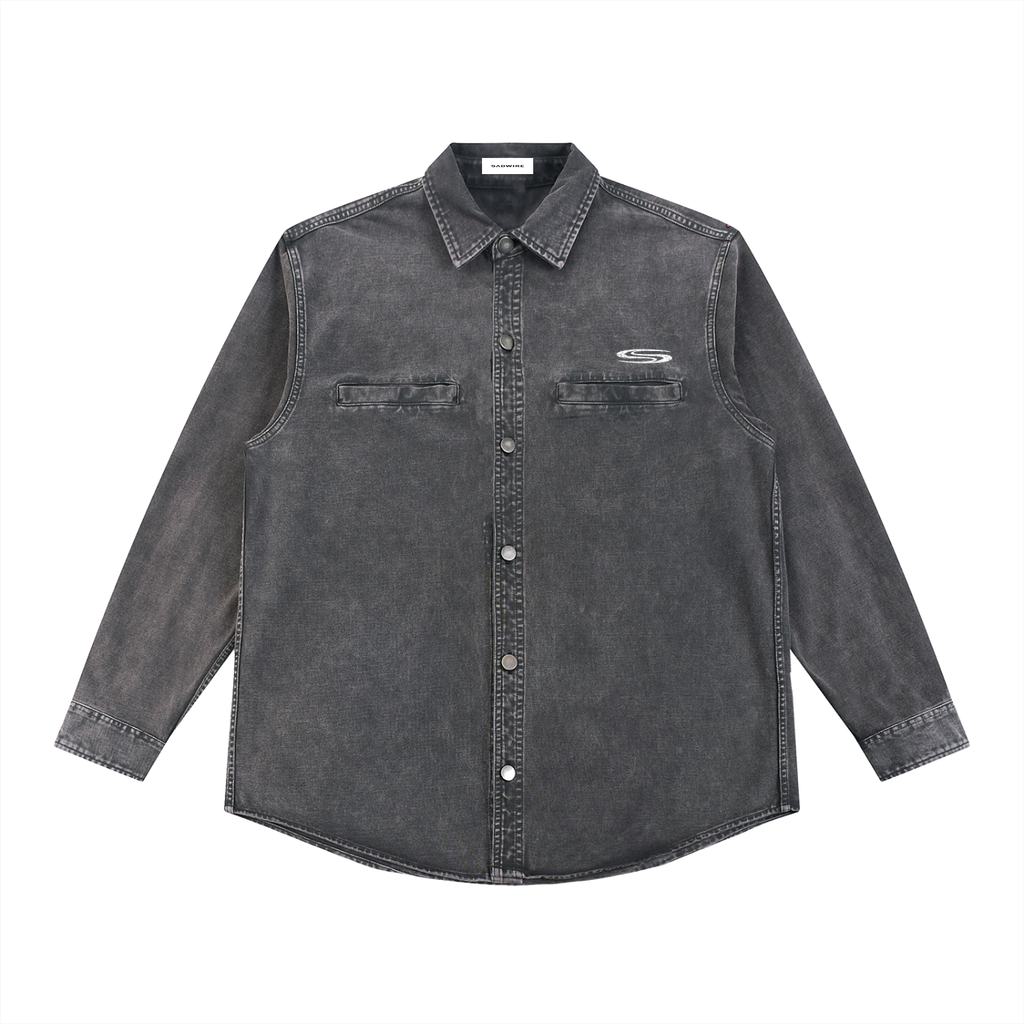"SCRIPT" DENIM OVERSHIRT