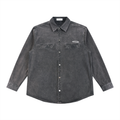 "SCRIPT" DENIM OVERSHIRT