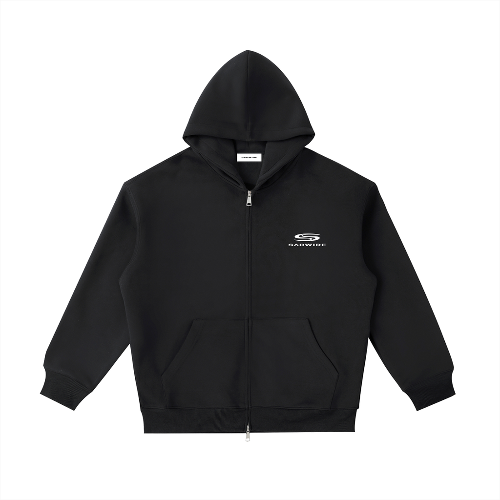 SADWIRE PLUSH ZIP UP HOODIE